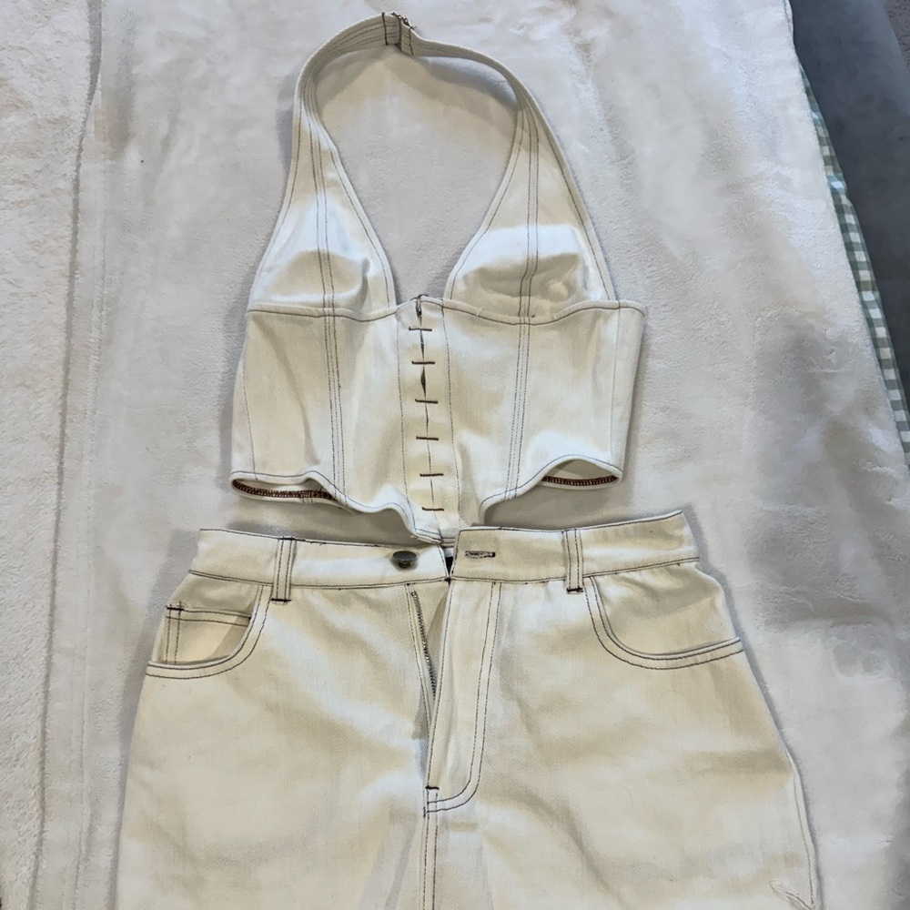 White Fox Boutique White Skirt Set